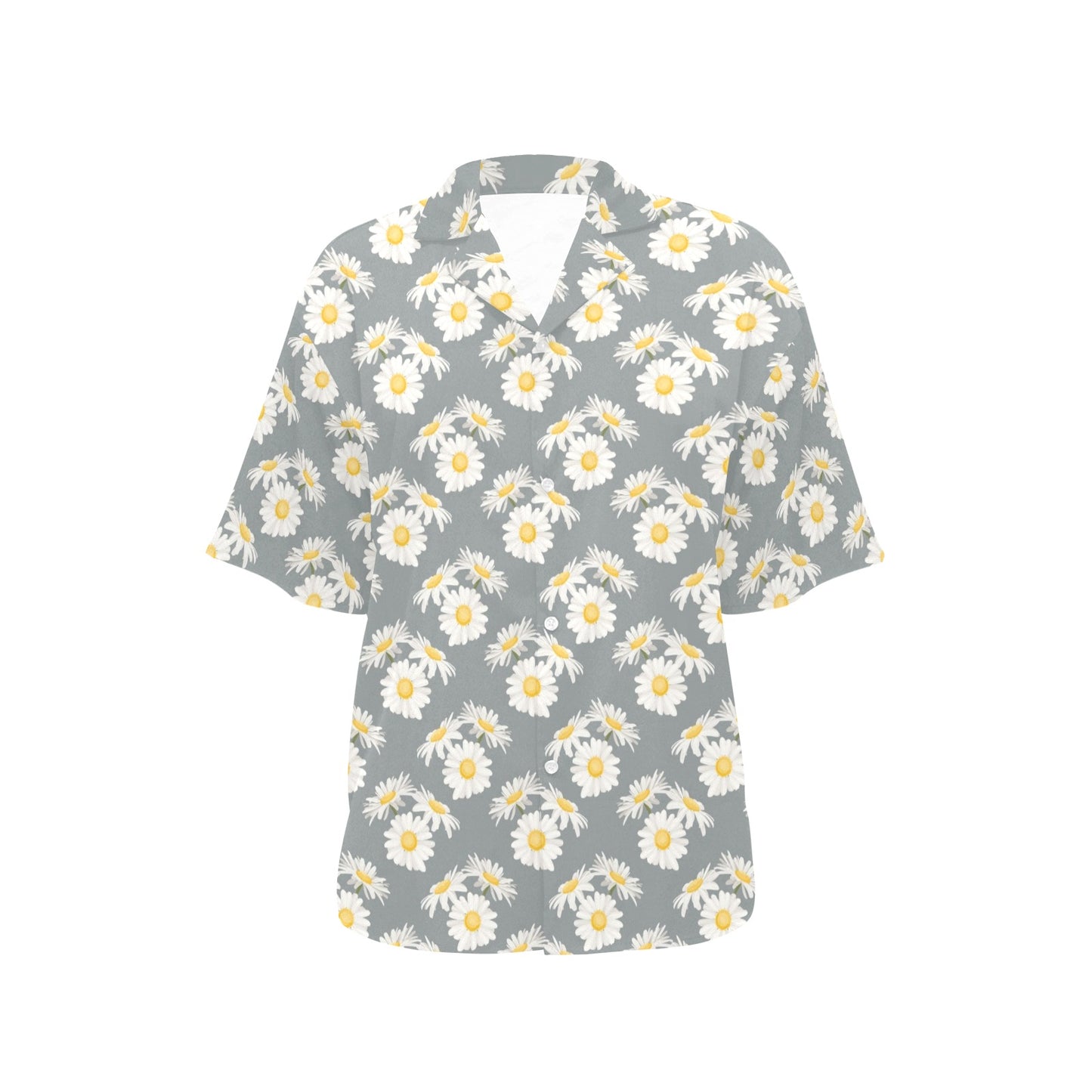 Daisy Pattern Print Design DS09 Women's Hawaiian Shirt