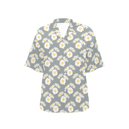 Daisy Pattern Print Design DS09 Women's Hawaiian Shirt