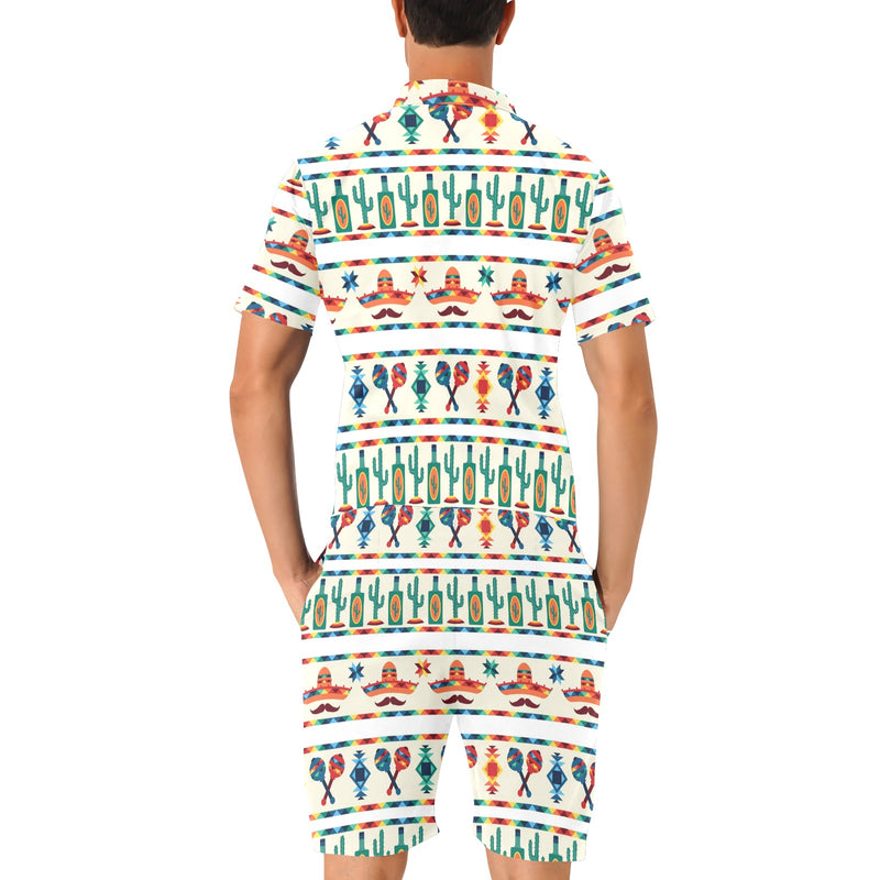 Maracas Mexican Pattern Print Design 01 Men's Romper