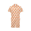 Buddha Pattern Print Men's Romper