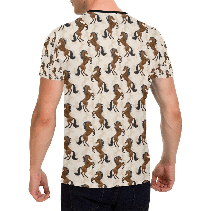 Horse Print Design LKS308 Men's All Over Print T-shirt