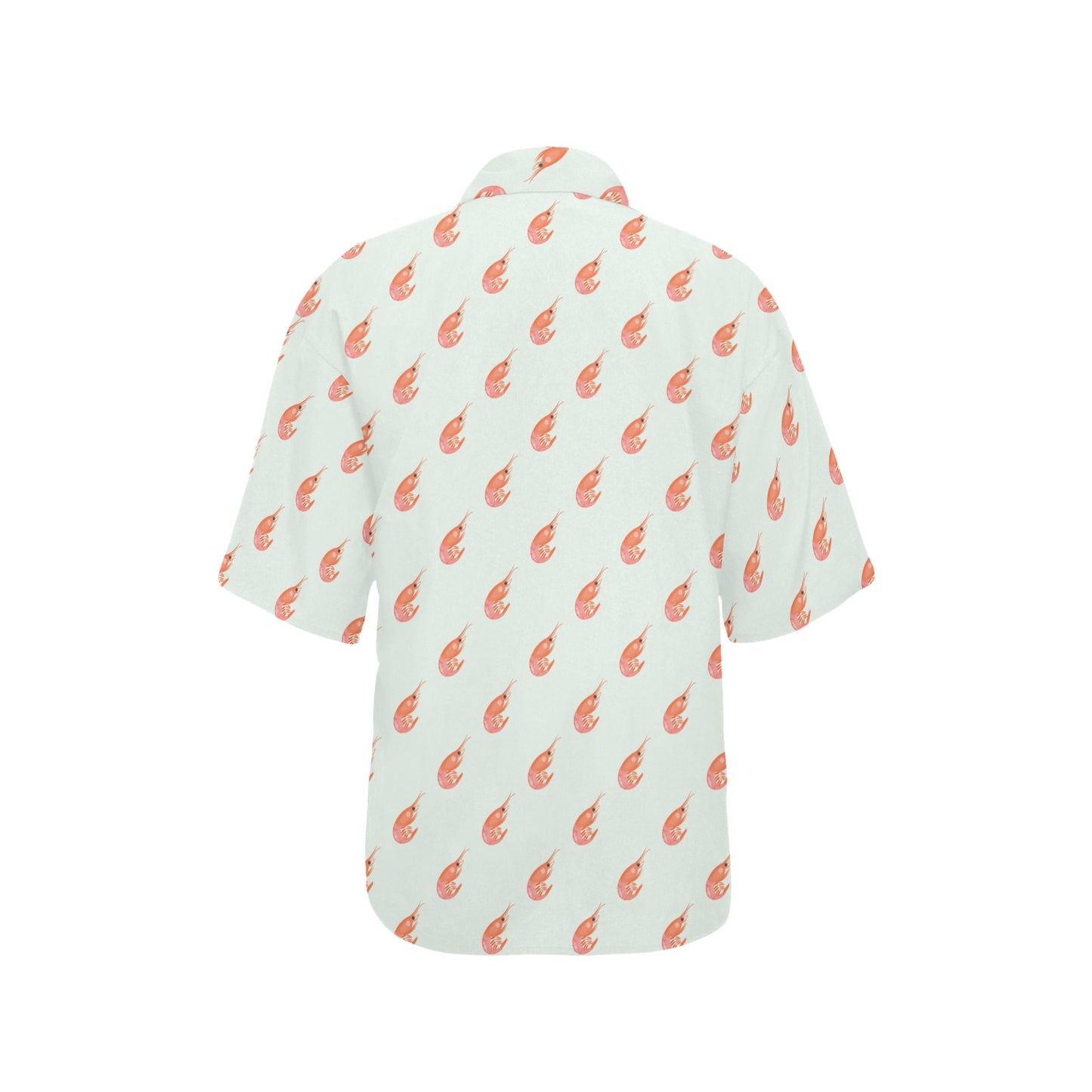 Shrimp Print Design LKS304 Women's Hawaiian Shirt