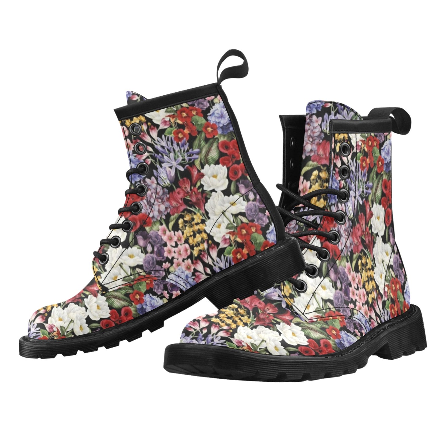 Summer Floral Pattern Print Design SF04 Women's Boots