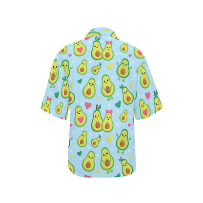 Avocado Pattern Print Design AC09 Women's Hawaiian Shirt