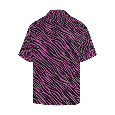 Zebra Pink Print Design LKS304 Men's Hawaiian Shirt