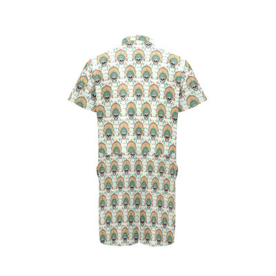 Boho Pattern Print Design 04 Men's Romper