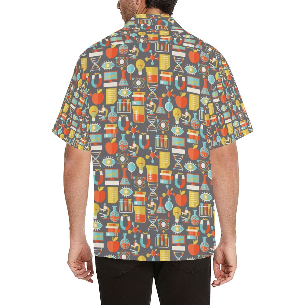 Science Print Design LKS302 Men's Hawaiian Shirt