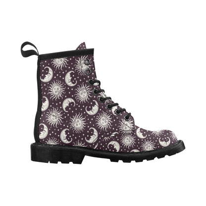 Sun Moon Face Women's Boots