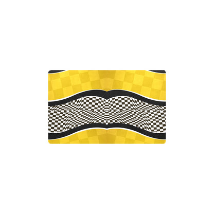 Checkered Pattern Print Design 02 Kitchen Mat