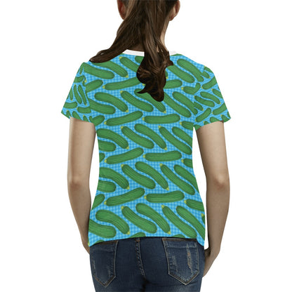 Zucchini Print Design LKS301 Women's  T-shirt