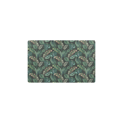 Banana Leaf Pattern Print Design 05 Kitchen Mat
