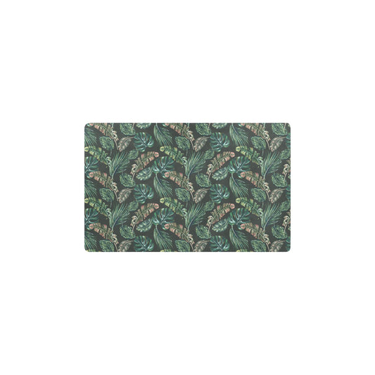 Banana Leaf Pattern Print Design 05 Kitchen Mat