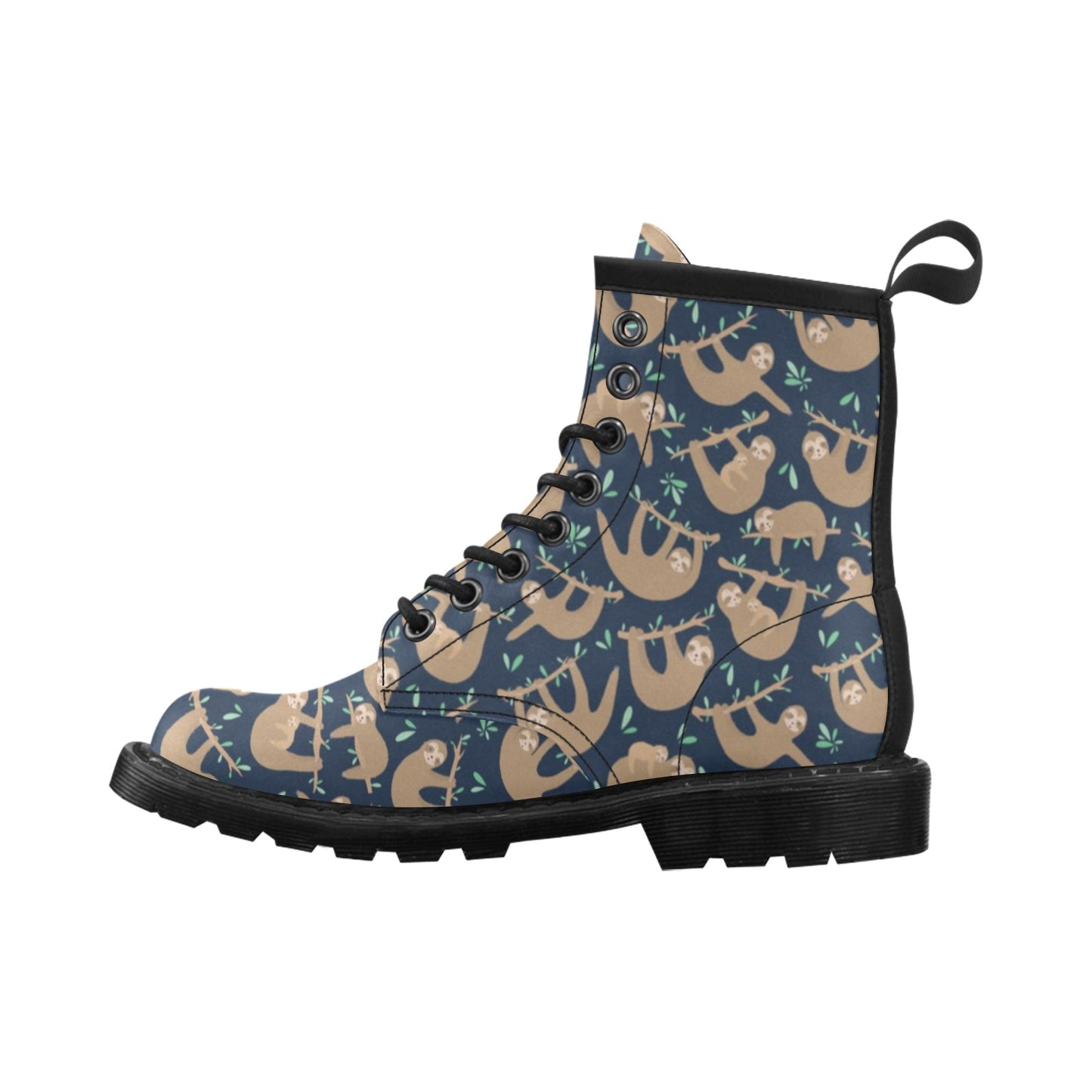 Sloth Print Design LKS307 Women's Boots