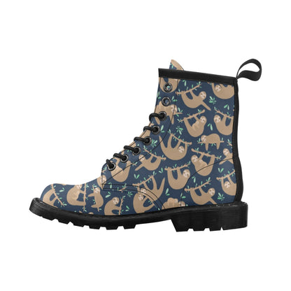 Sloth Print Design LKS307 Women's Boots