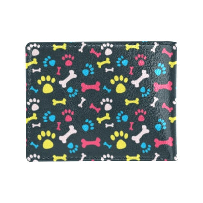 Paw Design Print Men's ID Card Wallet
