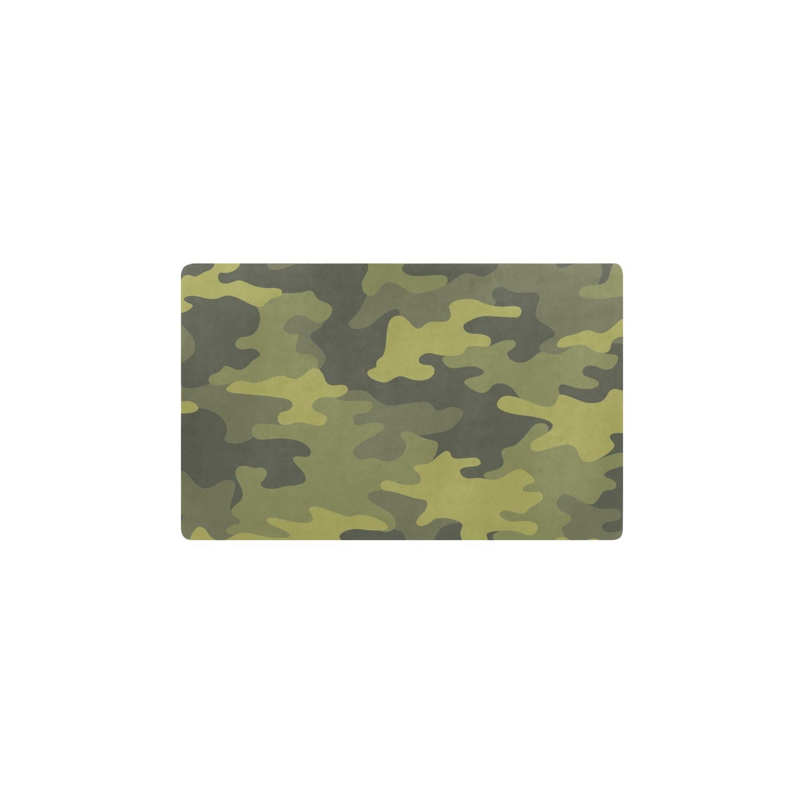 Military Camouflage Pattern Print Design 02 Kitchen Mat