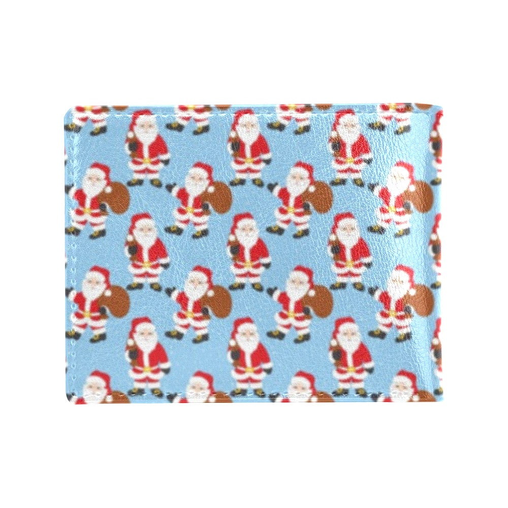 Santa Christmas Themed Print Design LKS305 Men's ID Card Wallet