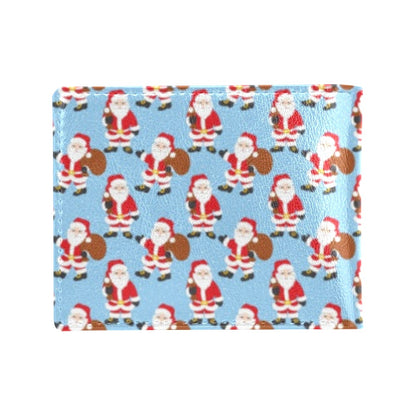 Santa Christmas Themed Print Design LKS305 Men's ID Card Wallet