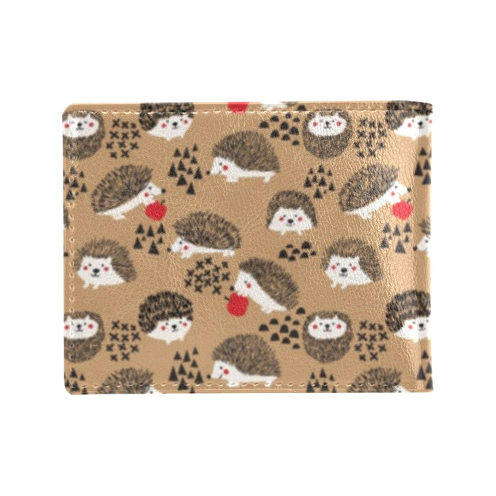 Hedgehog Print Design LKS403 Men's ID Card Wallet