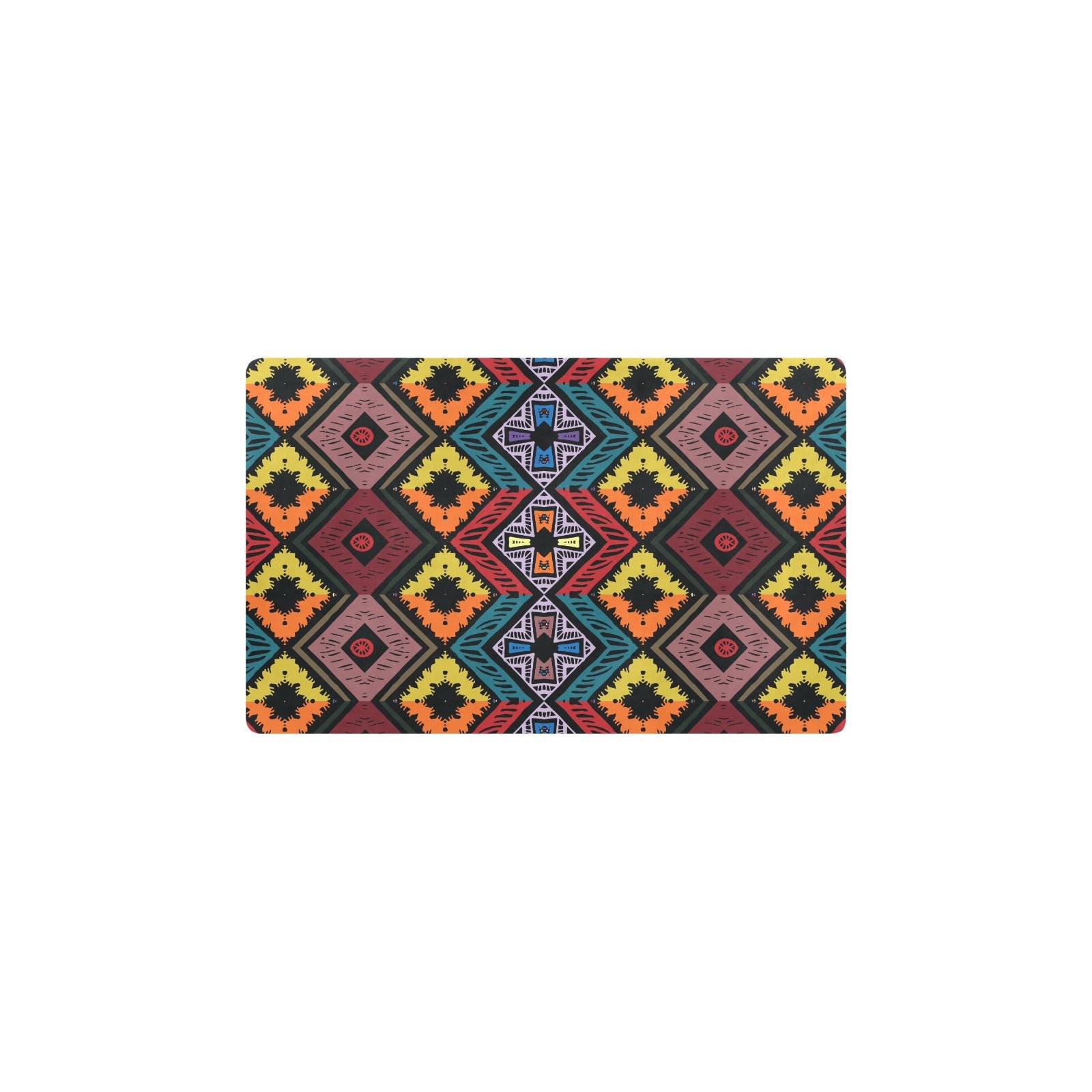 African Pattern Print Design 08 Kitchen Mat