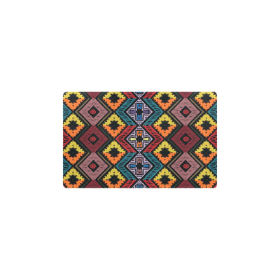 African Pattern Print Design 08 Kitchen Mat