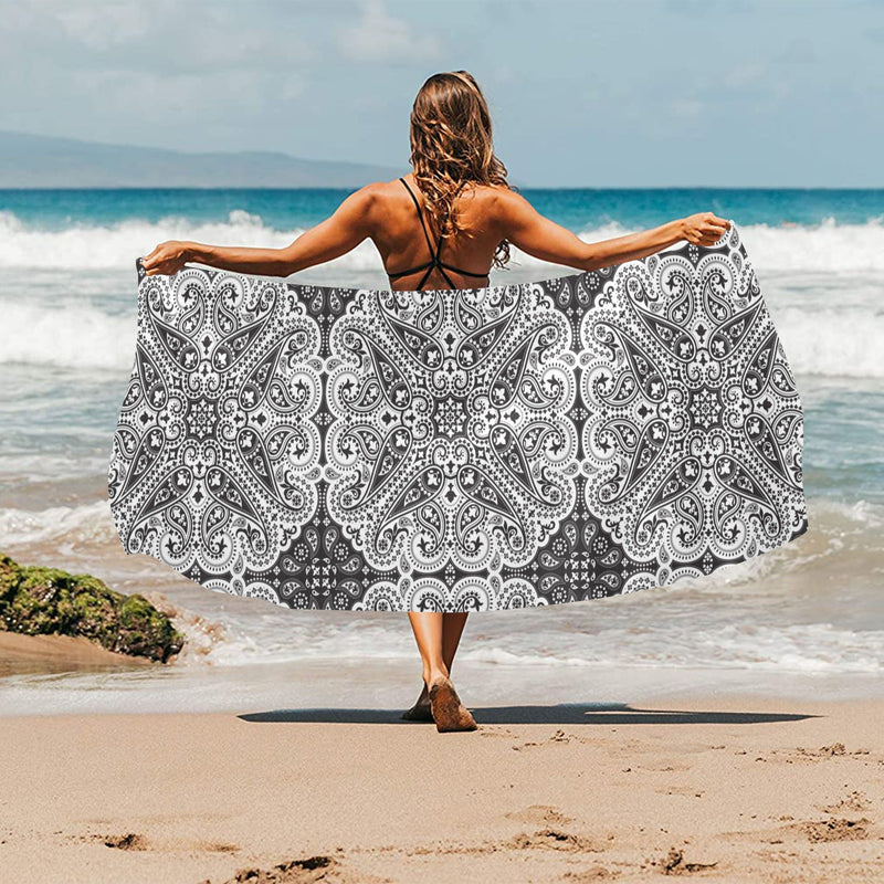 Bandana Print Design LKS309 Beach Towel 32" x 71"