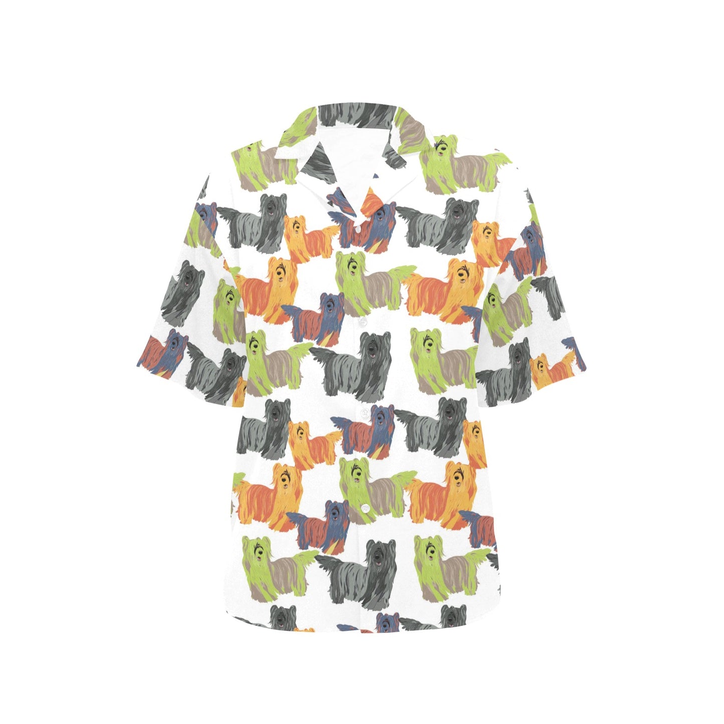 Skye Terriers Print Design LKS301 Women's Hawaiian Shirt