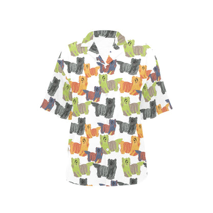 Skye Terriers Print Design LKS301 Women's Hawaiian Shirt