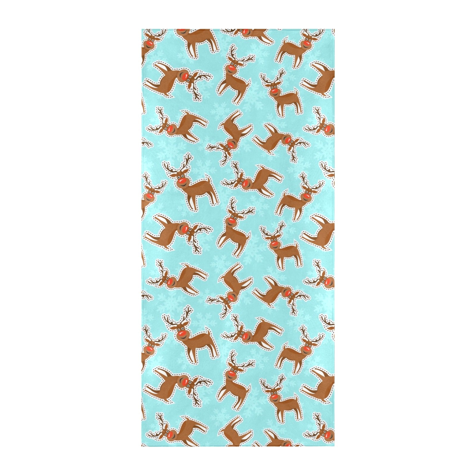 Reindeer Print Design LKS403 Beach Towel 32" x 71"