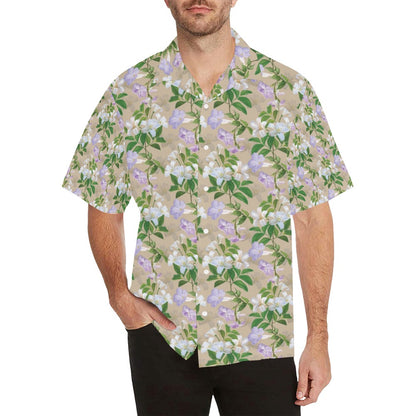 Sampaguita Print Design LKS302 Men's Hawaiian Shirt
