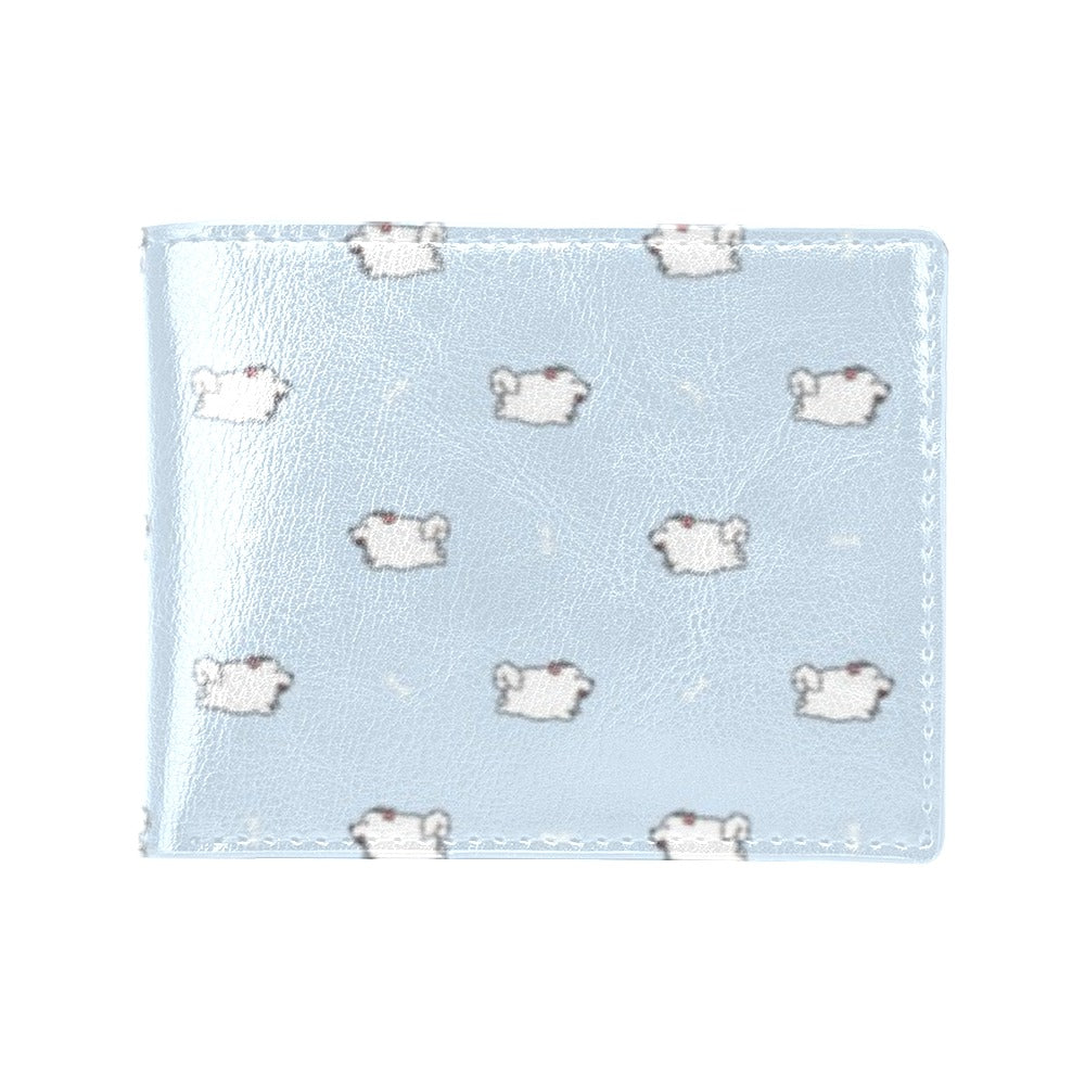 Samoyeds Print Design LKS302 Men's ID Card Wallet