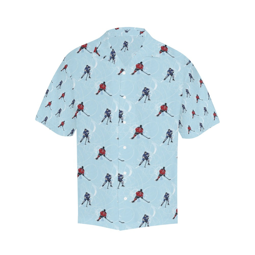Hockey Player Print Design LKS302 Men's Hawaiian Shirt
