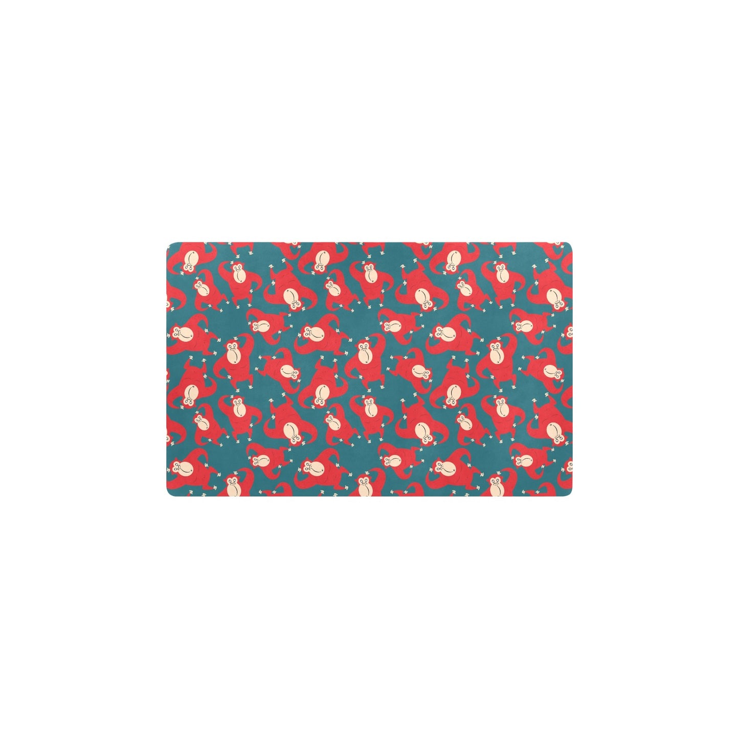 Chimpanzee Pattern Print Design 04 Kitchen Mat