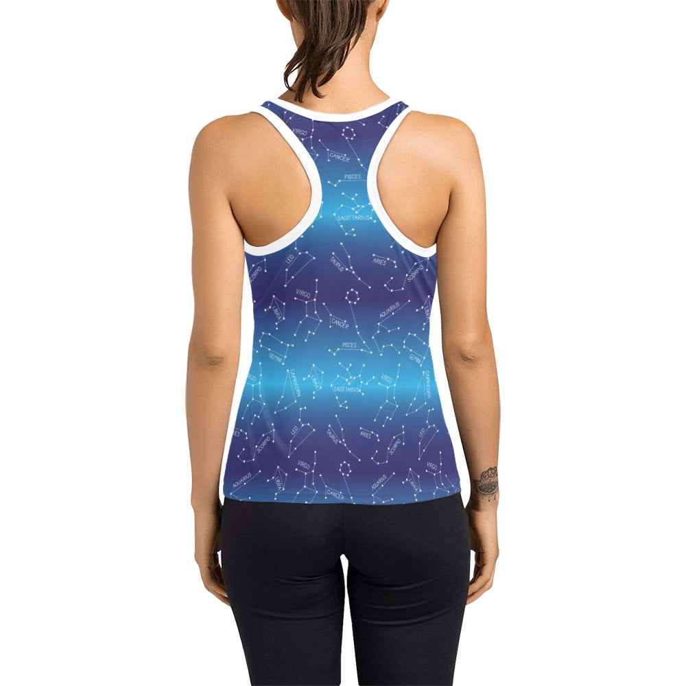 Virgo Print Design LKS302 Women's Racerback Tank Top