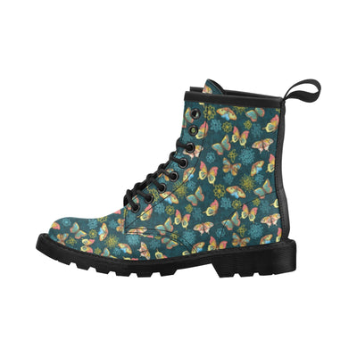 Butterfly Hand Draw Print Pattern Women's Boots