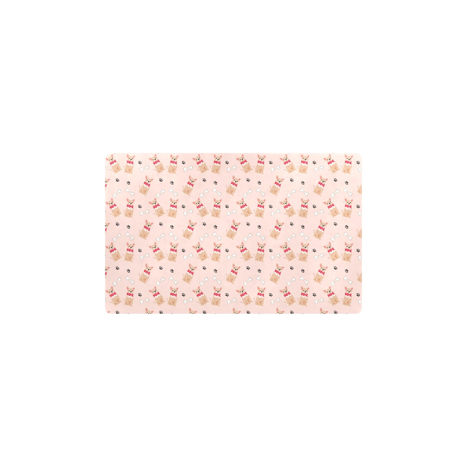 Chihuahua Pattern Print Design 04 Kitchen Mat