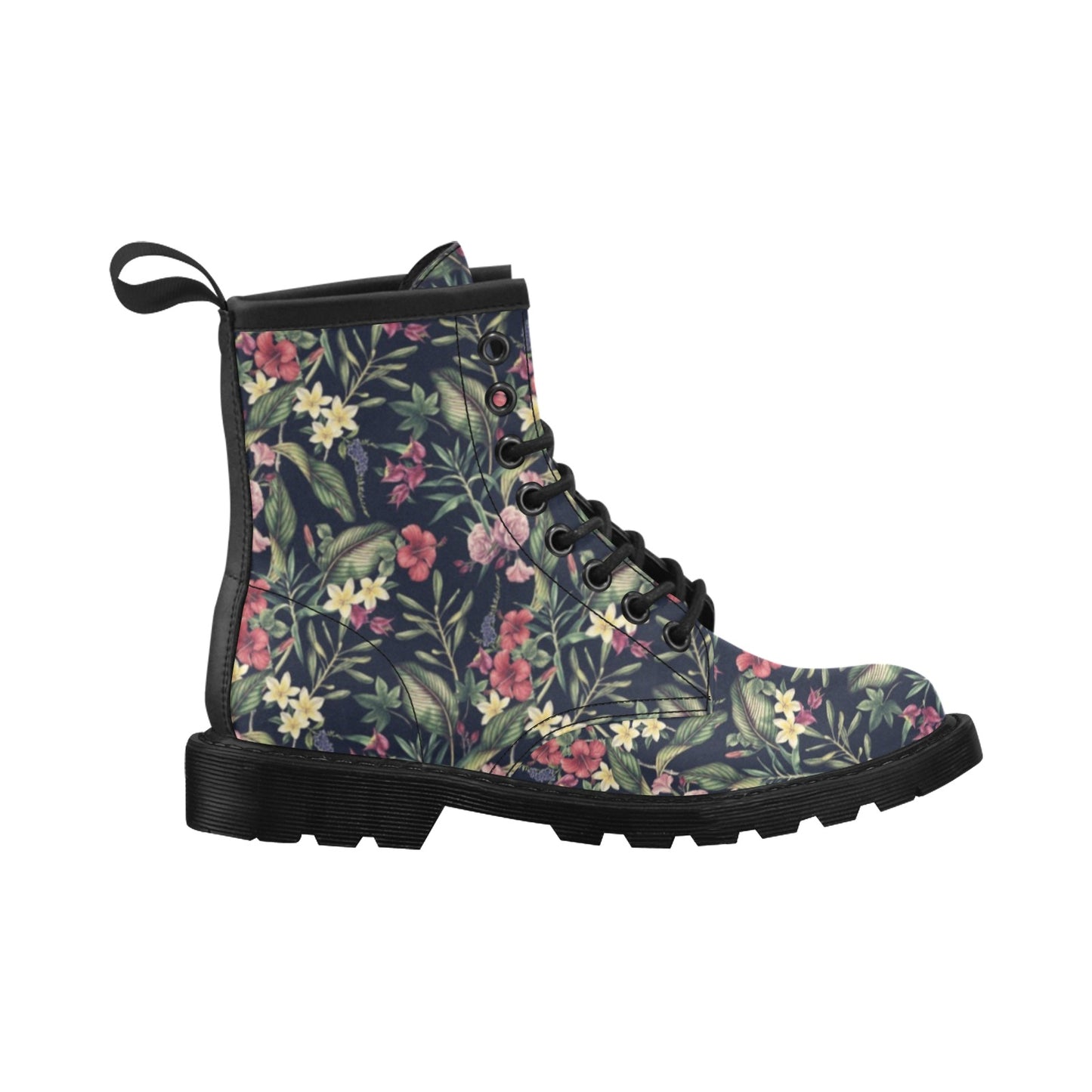 Tropical Flower Pattern Women's Boots