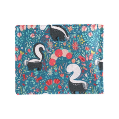Skunk Print Design LKS302 Men's ID Card Wallet