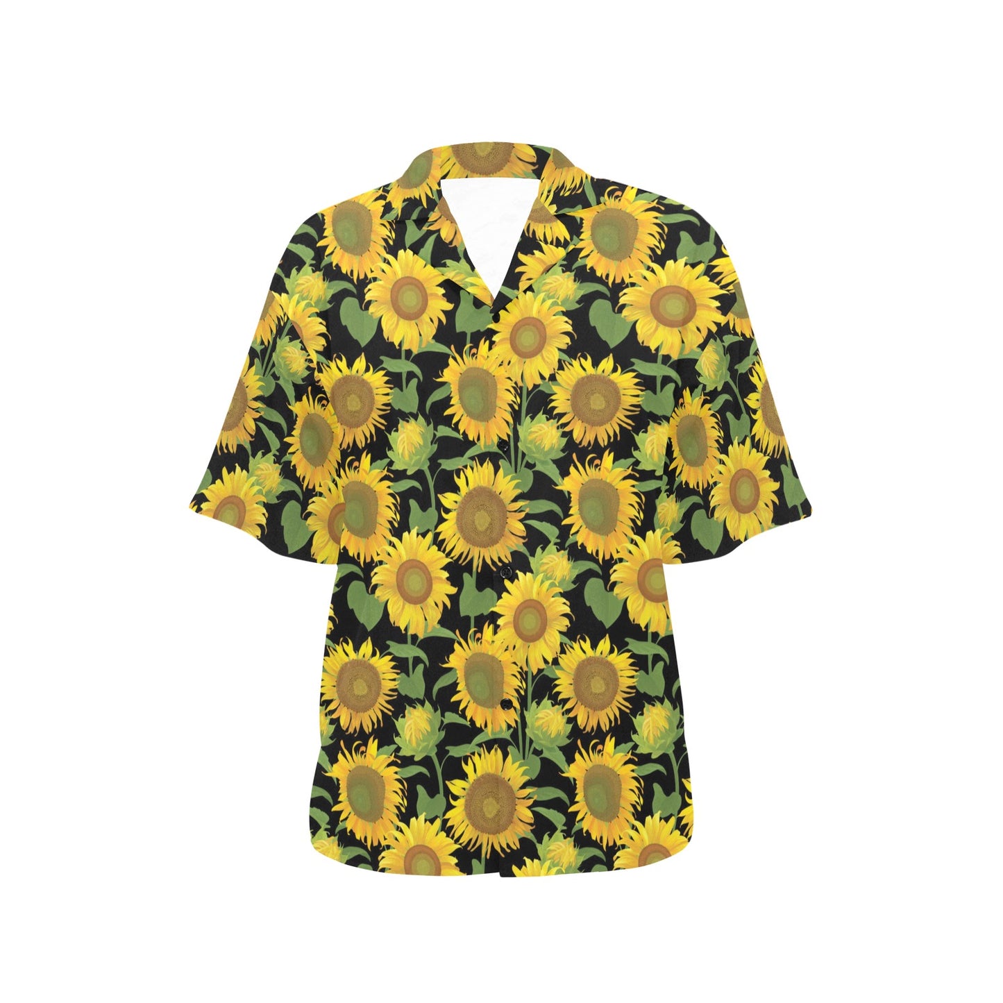 Sunflower Print Design LKS302 Women's Hawaiian Shirt