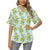 Elegant Olive Floral Print Women's Hawaiian Shirt