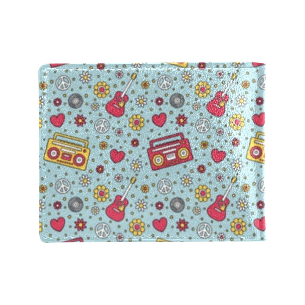 Hippie Print Design LKS307 Men's ID Card Wallet