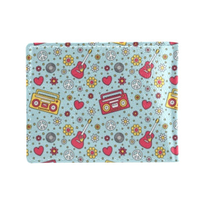 Hippie Print Design LKS307 Men's ID Card Wallet
