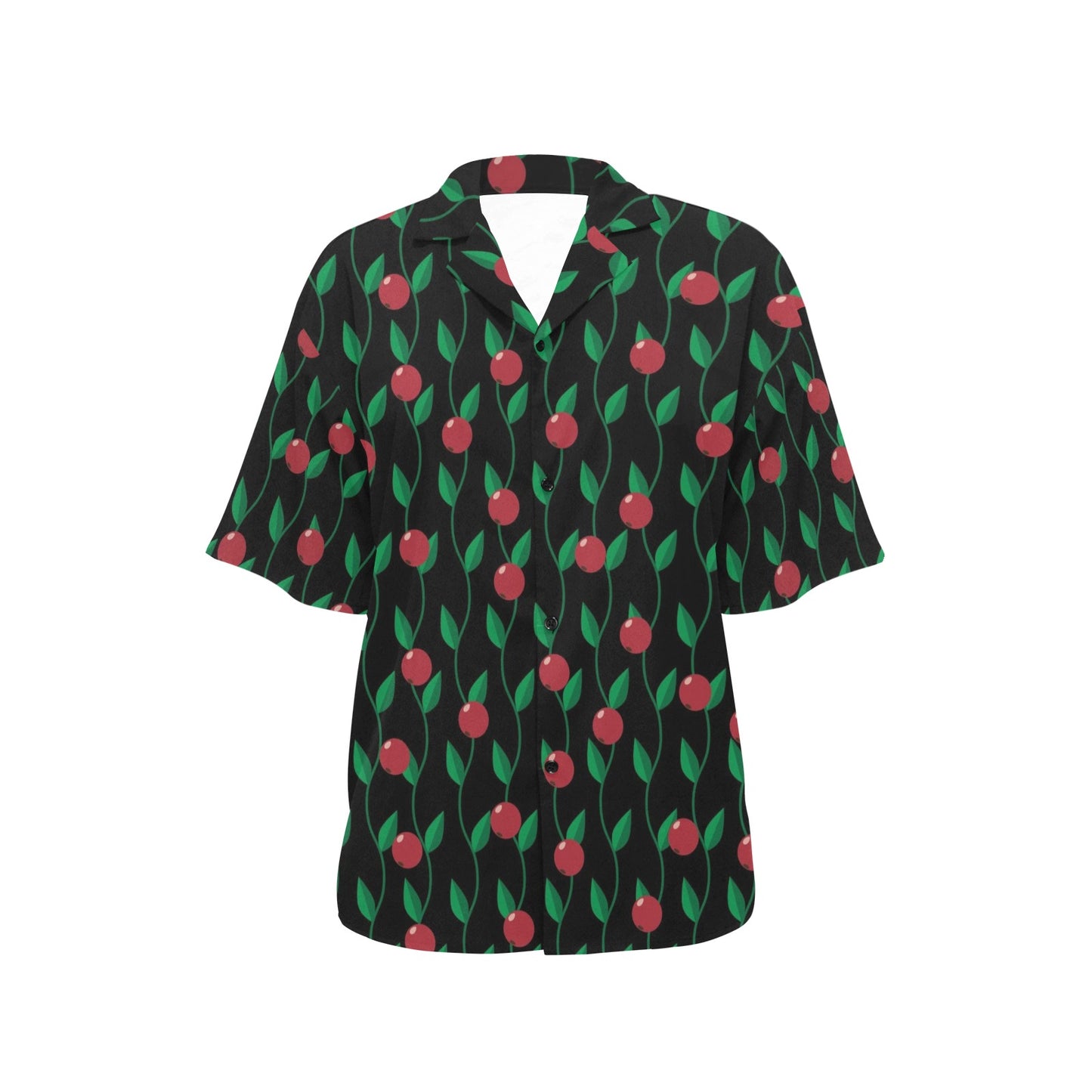 Cranberry Pattern Print Design CB01 Women's Hawaiian Shirt