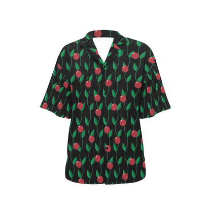 Cranberry Pattern Print Design CB01 Women's Hawaiian Shirt