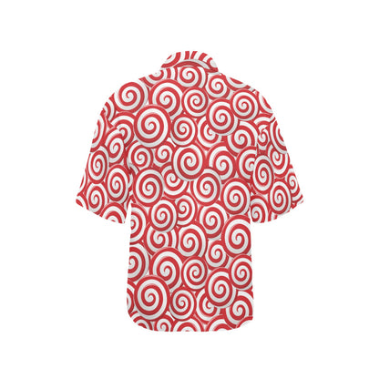 Candy Pattern Print Design 03 Women's Hawaiian Shirt