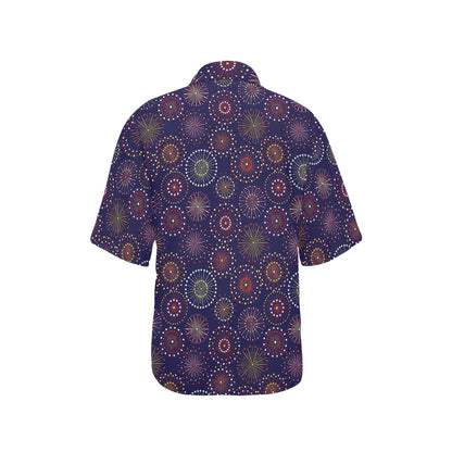 Firework Flower Style Print Design LKS302 Women's Hawaiian Shirt