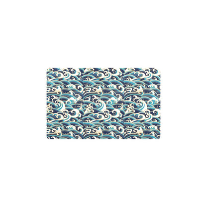 Surf Wave Pattern Kitchen Mat