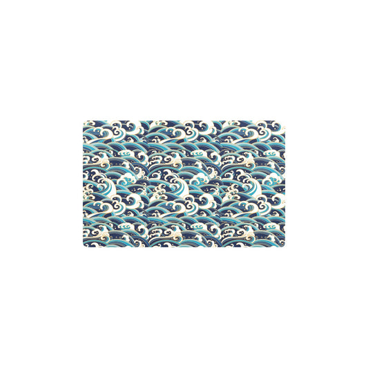 Surf Wave Pattern Kitchen Mat