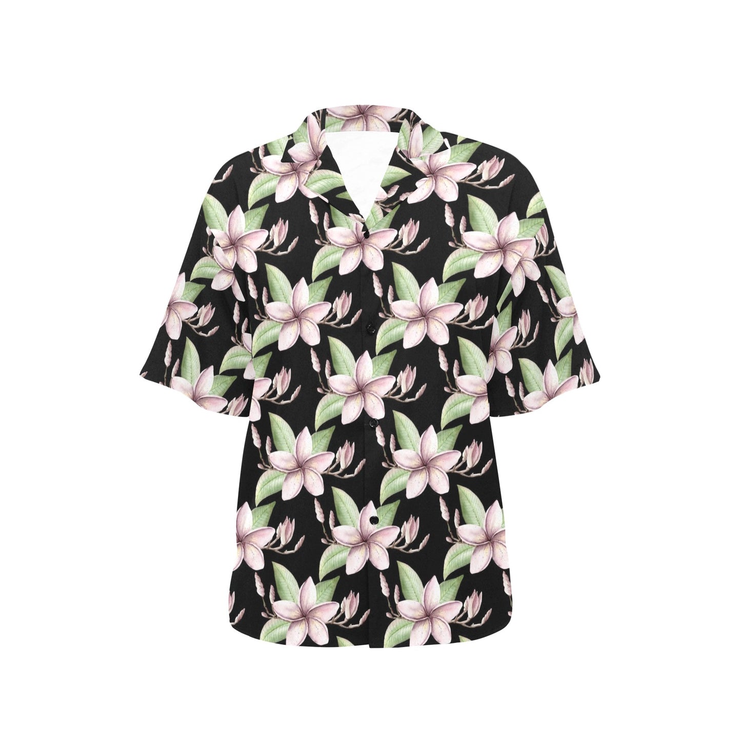 Plumeria Pattern Print Design PM02 Women's Hawaiian Shirt