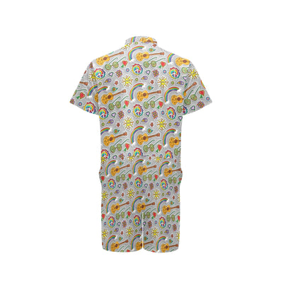 Hippie Print Design LKS306 Men's Romper